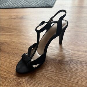 Kelly & Katie Black Strappy Heels